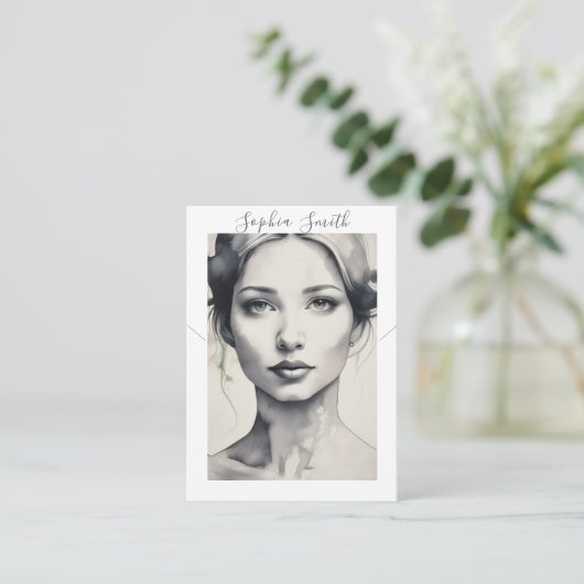 Darstellung von Frauen in der Vorführung von Netzk Telefonnummerkarte (Stehend Vorderseite)