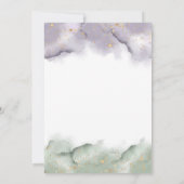 Darstellung von Geschlecht und Lavendel Einladung (Rückseite)