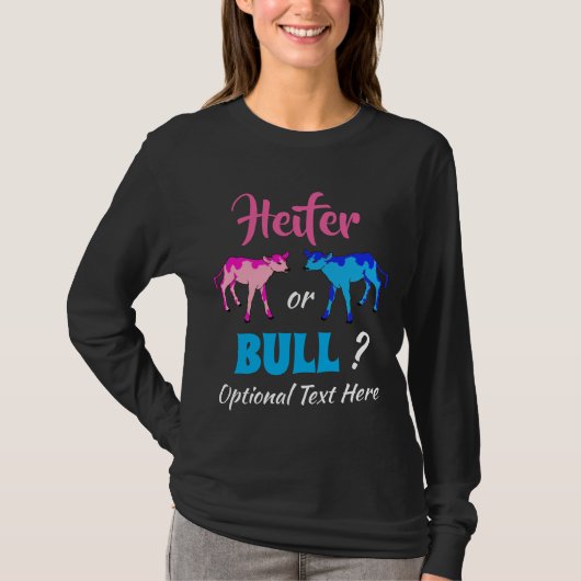Darstellung von Geschlechtern im Heifer- oder Bull T-Shirt (Vorderseite)