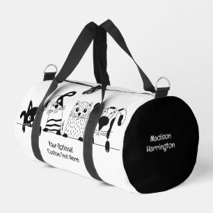 Darstellung von individuelle Name- und Textpets Duffle Bag