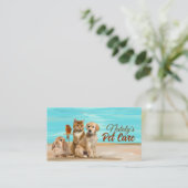 Darstellung von Katzen, Hunden, Kanaren und Kaninc Visitenkarte (Stehend Vorderseite)