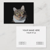 Darstellung von Katzen Tier Haustiere Katze Lover Visitenkarte (Vorne/Hinten)