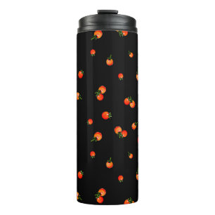 Darstellung von Kirschtomaten. Wasserfarben nahtlo Thermosbecher