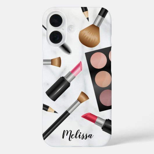 Darstellung von Makeup-Elementen mit Individuelle  Case-Mate iPhone Hülle (Rückseite)