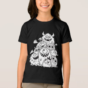 Darstellung von Monsterzeichen für niedliche Carto Tri-Blend Shirt