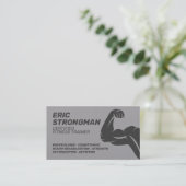 Darstellung von Muskelflex-Armbiceps Visitenkarte (Stehend Vorderseite)