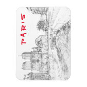 Darstellung von Notre Dame de Paris Magnet (Vertikal)