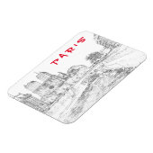 Darstellung von Notre Dame de Paris Magnet (Linke Seite)