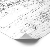 Darstellung von Notre Dame de Paris Poster (Ecke)