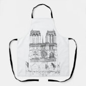 Darstellung von Notre Dame de Paris Schürze (Vorderseite)