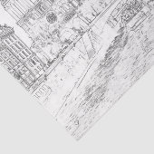 Darstellung von Notre Dame de Paris Seidenpapier (Ausschnitt)