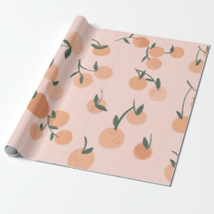 Darstellung von Orangen- oder Kirschmustern durch  Geschenkpapier