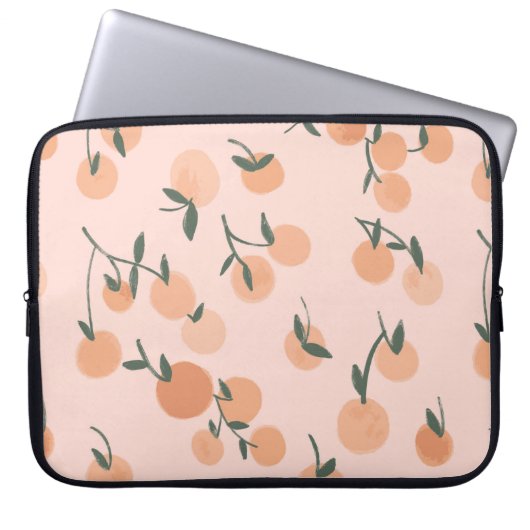 Darstellung von Orangen- oder Kirschmustern durch Laptopschutzhülle (Vorderseite)