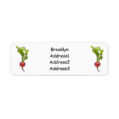 Darstellung von Radieschen-Cartoon (Vorne)