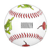 Darstellung von Radieschen-Cartoon Baseball (Rückseite)