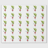 Darstellung von Radieschen-Cartoon Geschenkpapier (Flach)