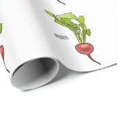 Darstellung von Radieschen-Cartoon Geschenkpapier (Rolleneckpunkt)