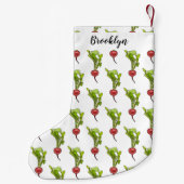 Darstellung von Radieschen-Cartoon Kleiner Weihnachtsstrumpf (Rückseite)