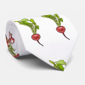 Darstellung von Radieschen-Cartoon Krawatte (Gerollt)