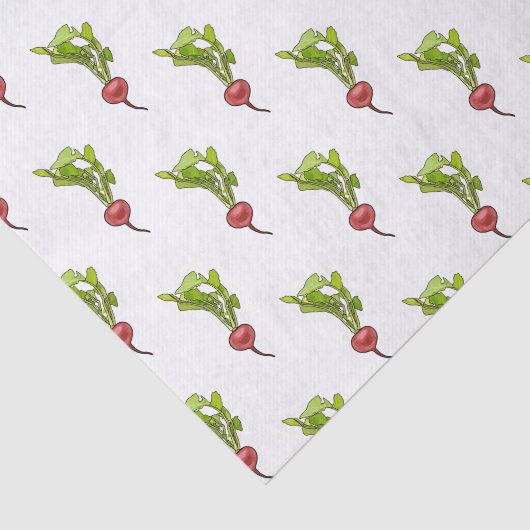 Darstellung von Radieschen-Cartoon Seidenpapier (Ausschnitt)