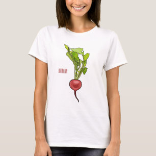 Darstellung von Radieschen-Cartoon T-Shirt
