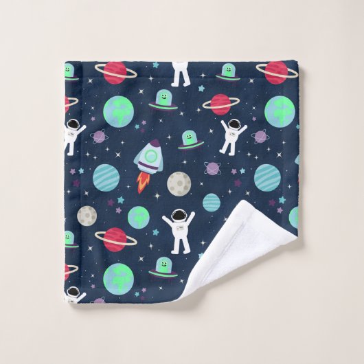 Darstellung von Raummustern Badhandtuch Set (Waschlappen)