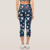 Darstellung von Raummustern Capri Leggings (Rückseite)