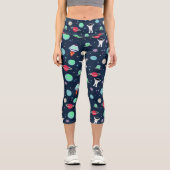 Darstellung von Raummustern Capri Leggings (Vorderseite)