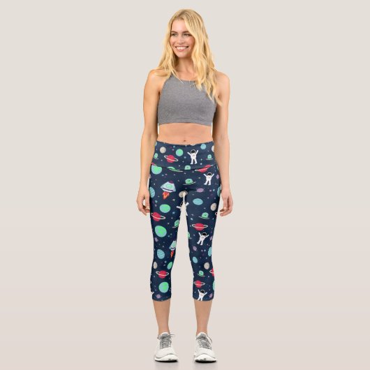 Darstellung von Raummustern Capri Leggings (Vorderseite)