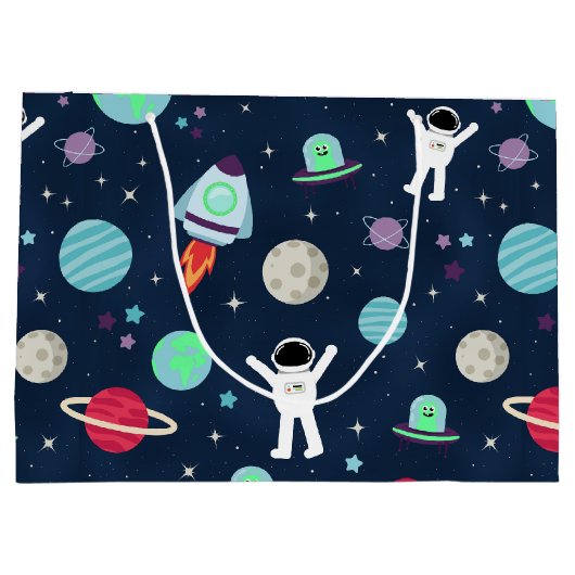 Darstellung von Raummustern Große Geschenktüte (Rückseite)