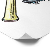 Darstellung von Rugbyball, Tennisschläger, Poster (Ecke)