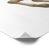 Darstellung von Samurai auf dem Pferderückenbogen Poster (Ecke)