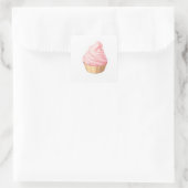 Darstellung von spielerischer Pastel Quadratischer Aufkleber (Tasche)