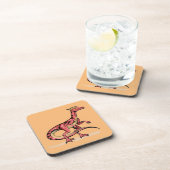 Darstellung von Velociraptor. Getränkeuntersetzer (Rechte Seite)