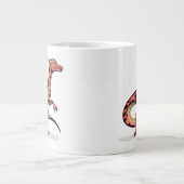 Darstellung von Velociraptor. Jumbo-Tasse (Vorderseite)