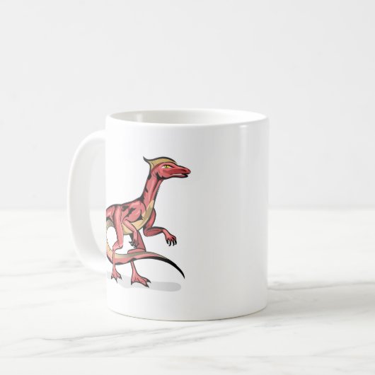 Darstellung von Velociraptor. Kaffeetasse (Vorderseite Links)