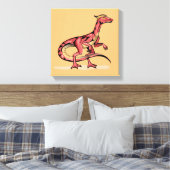 Darstellung von Velociraptor. Leinwanddruck (Insitu (Schlafzimmer))