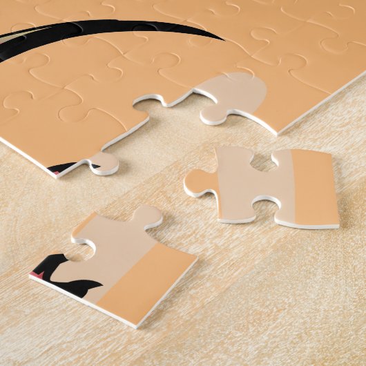 Darstellung von Velociraptor. Puzzle (Seite)