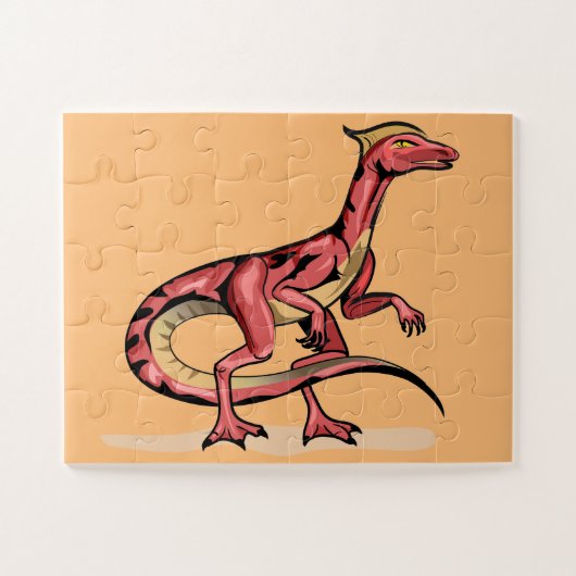 Darstellung von Velociraptor. Puzzle (Horizontal)
