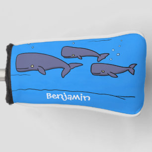 Darstellung von Walen mit niedlicher Wanderung in  Golf Headcover