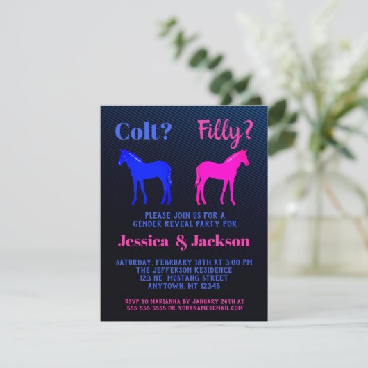 Darstellung von Western im Stile von Fill oder Col Einladung (Stehend Vorderseite)