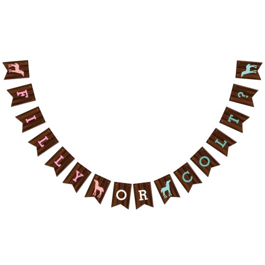 Darstellung von Western im Stile von Fill oder Col Wimpelkette (Alle)