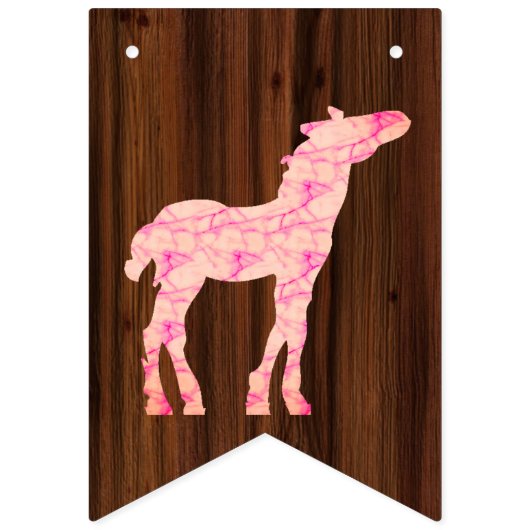 Darstellung von Western im Stile von Fill oder Col Wimpelkette (Erste Fahne)