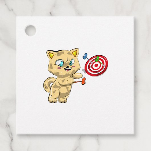 Darstellungen von Katzen Geschenkanhänger (Vorderseite)