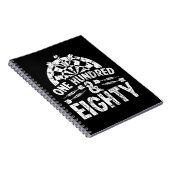 Dart 180 Darts Player 180, 100 und 80 Notizblock (Rechte Seite)