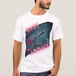 DART ADDICT Dynamischer Neondart Design T-Shirt