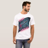 DART ADDICT Dynamischer Neondart Design T-Shirt (Vorne ganz)
