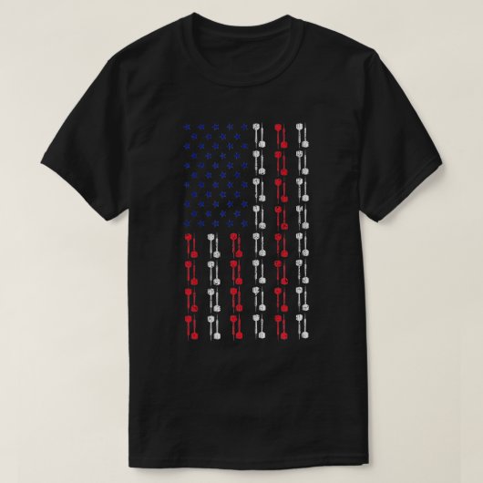 Dart American Flag Bullshooter Patriotic Darts Gam T-Shirt (Design vorne)