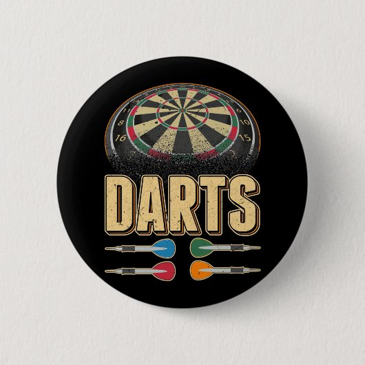 Dart Arrow Dartboard 180 Darts Button (Vorderseite)