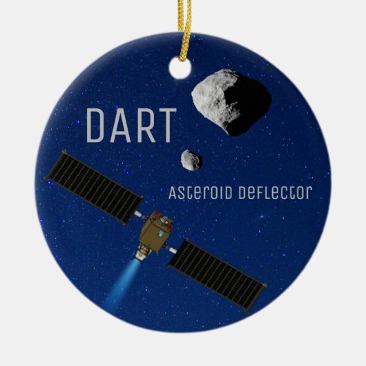 DART Asteroid-Deflektiergeräte Keramik Ornament (Vorne)